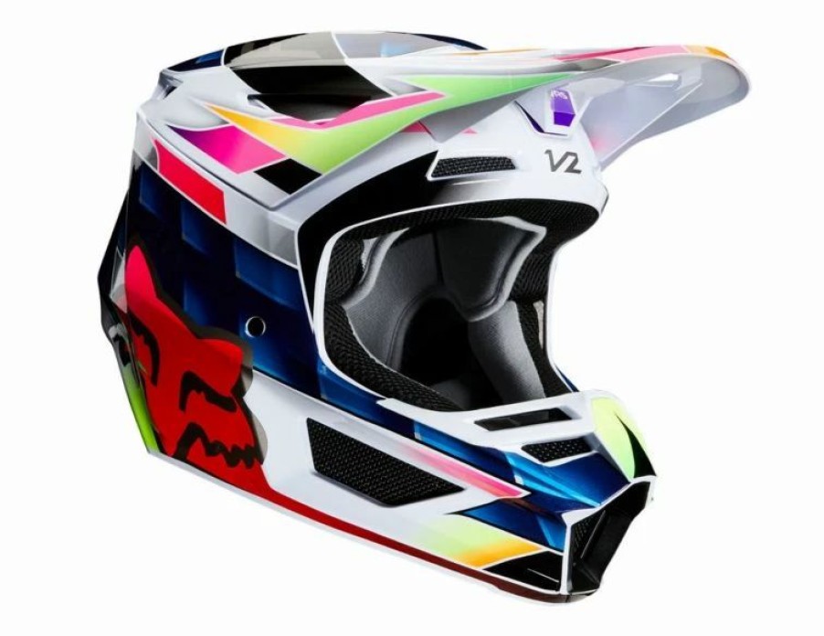 Dirt Bike Helmets * | Fox 2020 Youth V2 Kresa Helmet