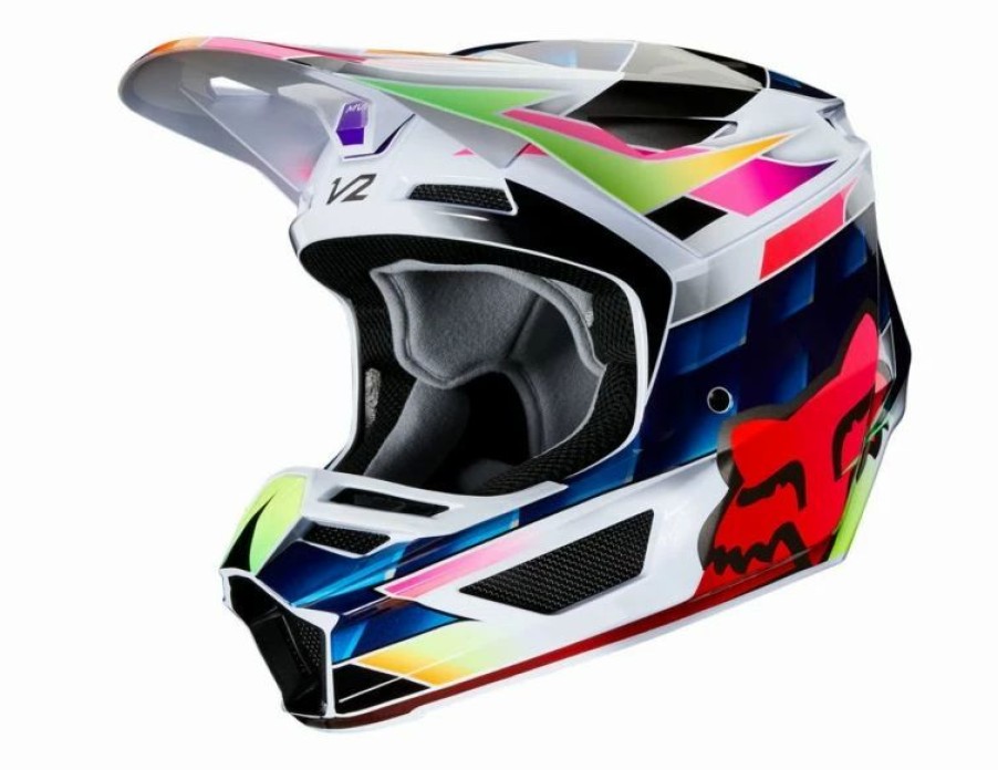 Dirt Bike Helmets * | Fox 2020 Youth V2 Kresa Helmet