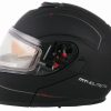 Dirt Bike Helmets * | Mt Helmets Atom Sv Snow Double Shield Solid Helmet