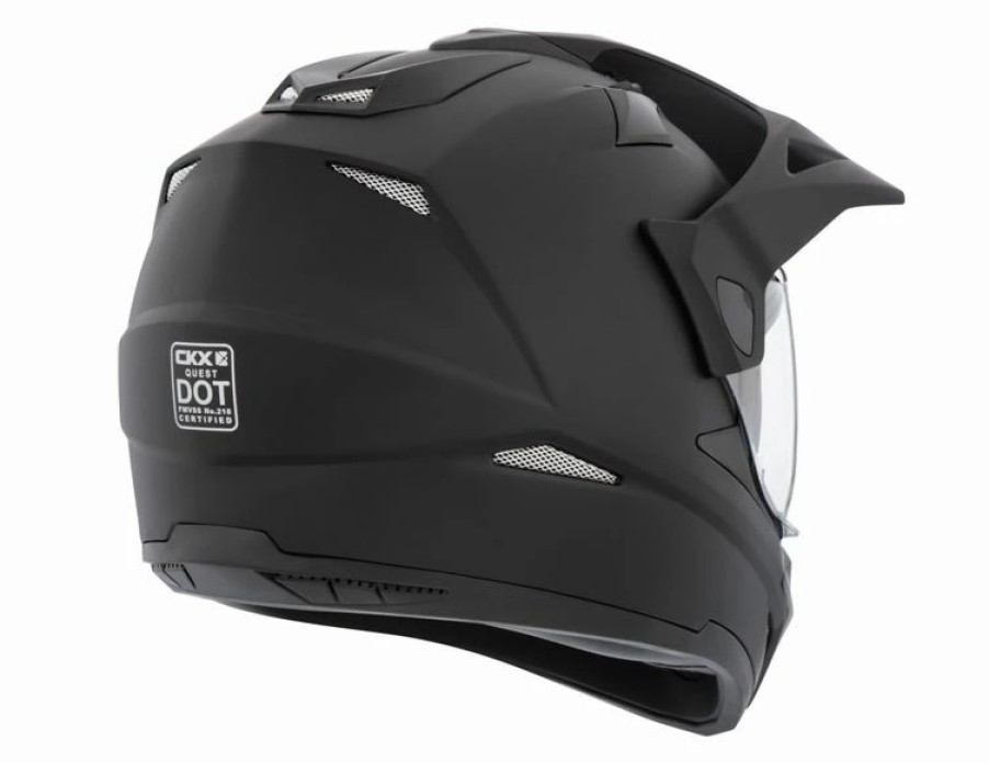 Dirt Bike Helmets * | Ckx Quest Rsv Off-Road Helmet, Summer Solid Without Goggle