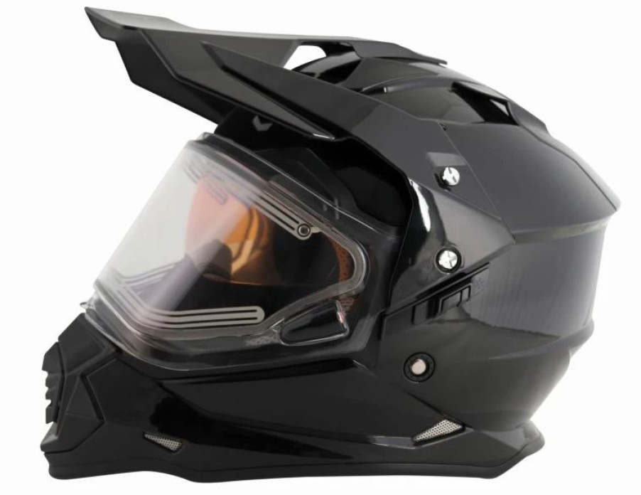 Dirt Bike Helmets * | Mt Helmets Mode Ds Snow Electric Shield Solid Helmet