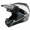 Dirt Bike Helmets * | Troy Lee Designs Se4 Polyacrylite Helmet W/Mips Beta Silver