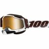 Dirt Bike Goggles * | 100% Racecraft 2 Snowmobile Goggles With Mirrored Lens-Brown, White