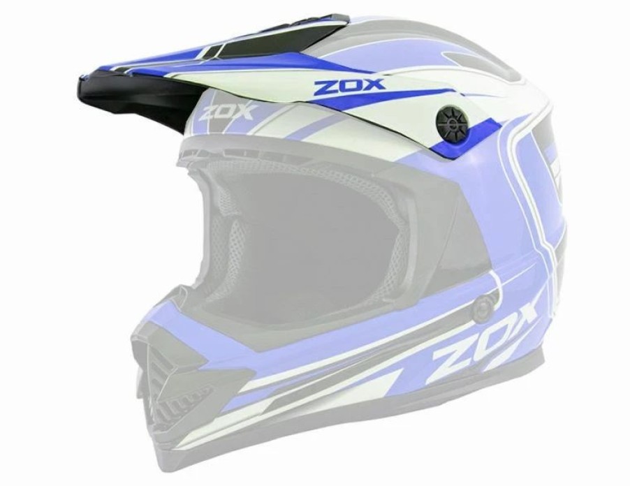 Dirt Bike Helmets * | Zox Rush Lucid Junior Helmet Replacement Peak