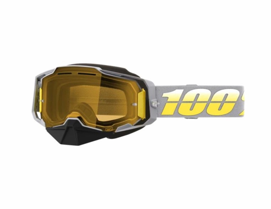 Dirt Bike Goggles * | 100% Armega Yellow Lens Snow Goggles