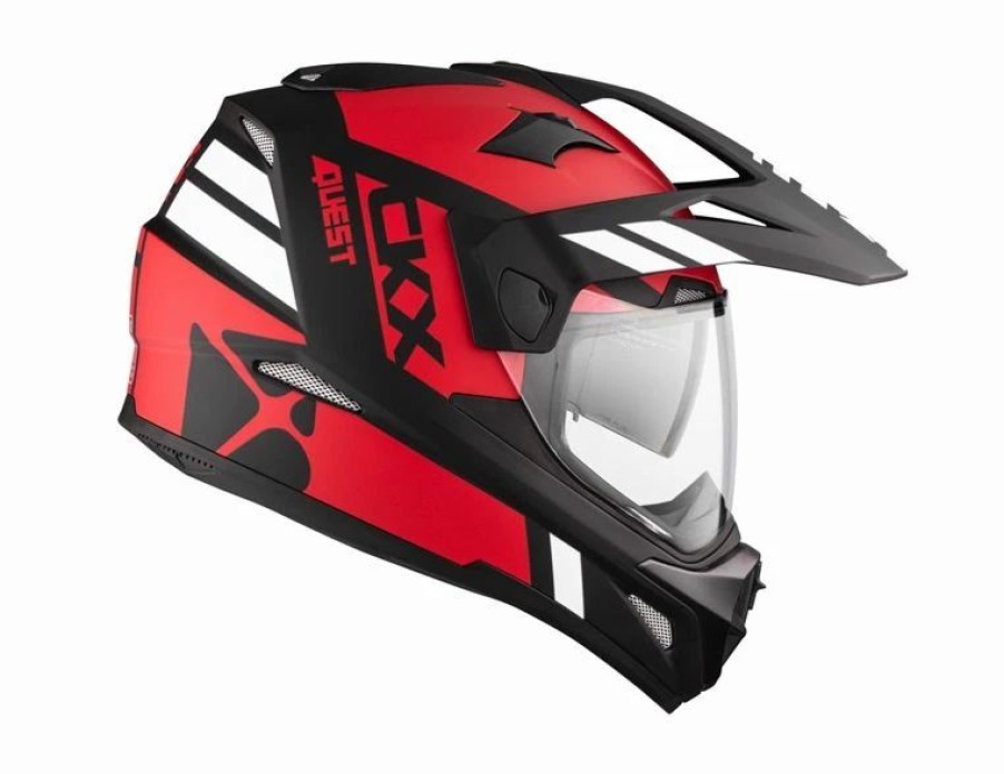 Dirt Bike Helmets * | Ckx Quest Rsv Off-Road Helmet, Summer Flash Without Goggle