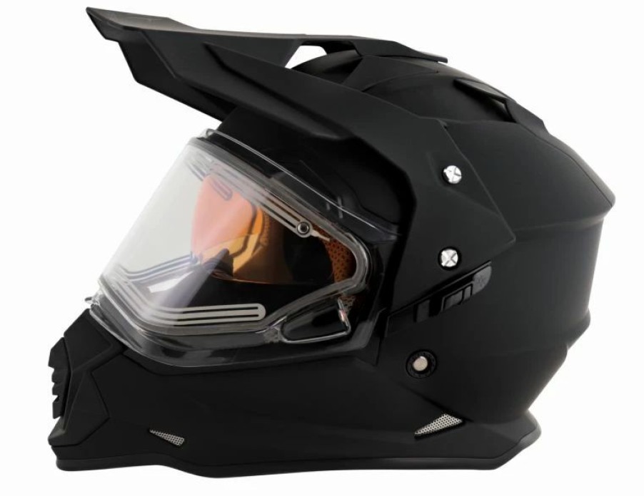 Dirt Bike Helmets * | Mt Helmets Mode Ds Snow Double Shield Solid Helmet