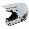 Dirt Bike Helmets * | Troy Lee Designs Se4 Polyacrylite Helmet Mips Mono White