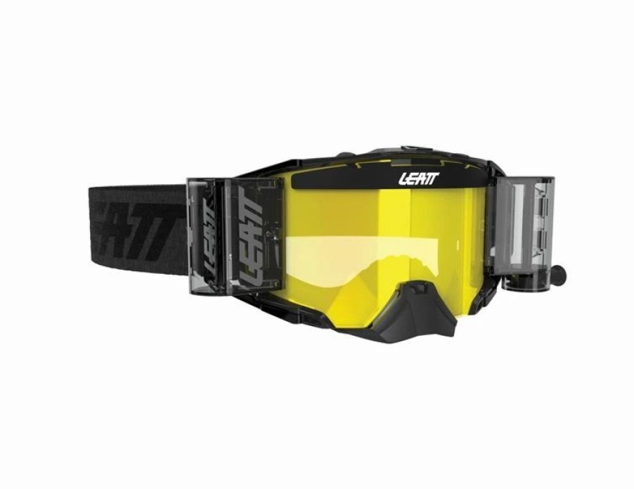 Dirt Bike Goggles * | Leatt Velocity Roll-Off Goggle Black