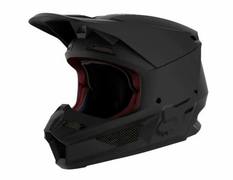 Dirt Bike Helmets * | Fox 2021 Youth V1 Solid Helmet