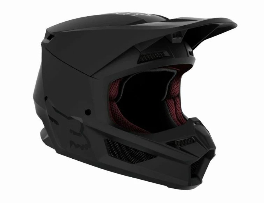 Dirt Bike Helmets * | Fox 2021 Youth V1 Solid Helmet