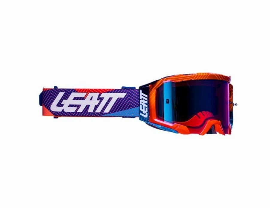 Dirt Bike Goggles * | Leatt Velocity 5.5 Iriz Goggle Neon Orange