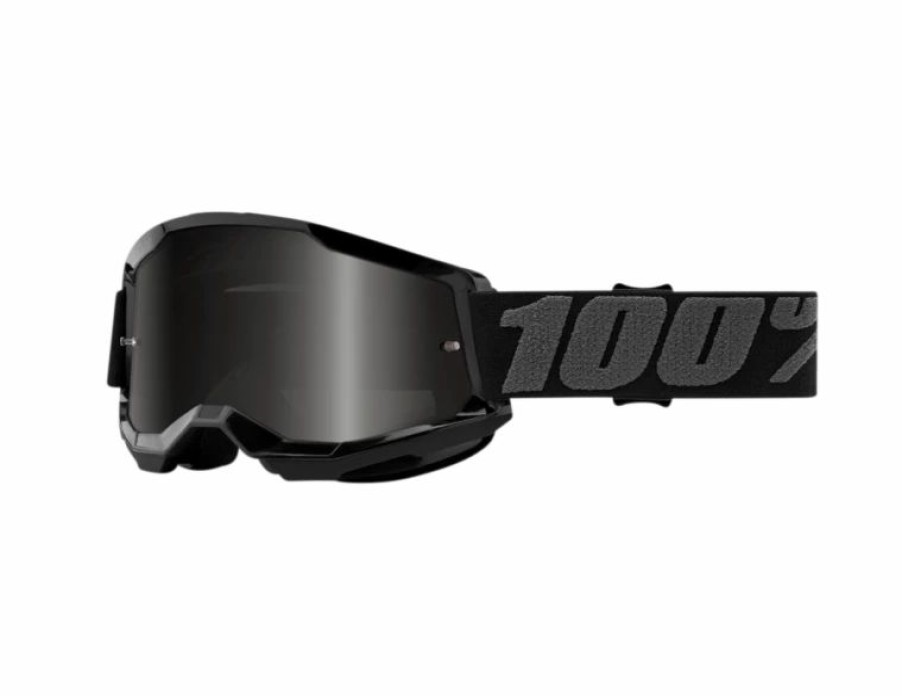 Dirt Bike Goggles * | 100% Strata 2 Smoke Lens Sand Goggles