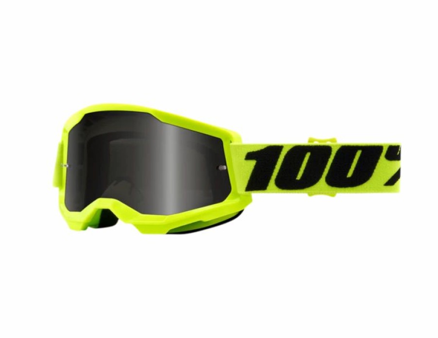 Dirt Bike Goggles * | 100% Strata 2 Smoke Lens Sand Goggles