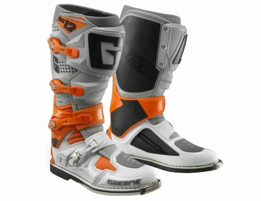 Dirt Bike Boots * | Gaerne Sg-12 Off Road Boots-10-Orange, White