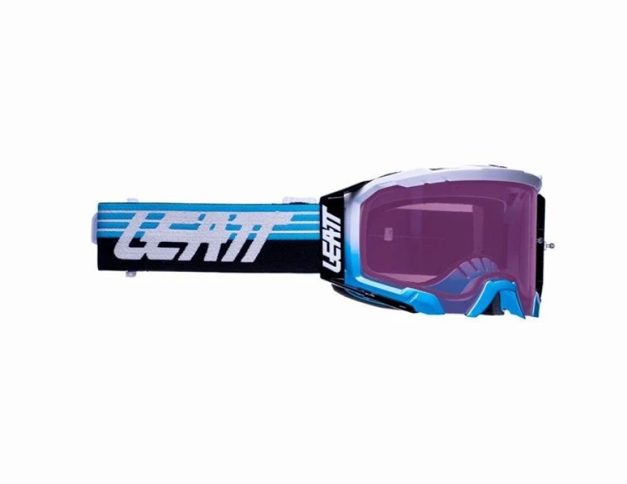 Dirt Bike Goggles * | Leatt Velocity 5.5 Iriz Goggle Aqua