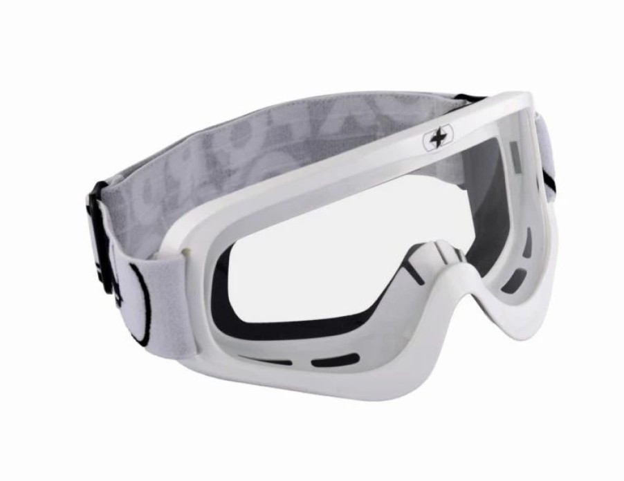 Dirt Bike Goggles * | Oxfordproducts Oxford Products Fury Goggles Shiny White