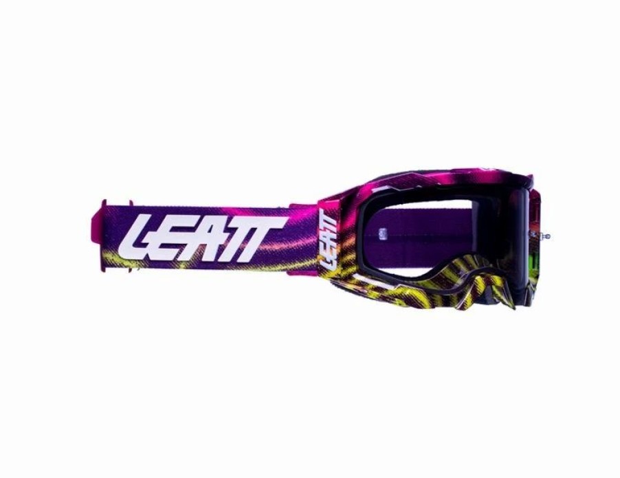 Dirt Bike Goggles * | Leatt Velocity 5.5 Goggle Neon Zebra